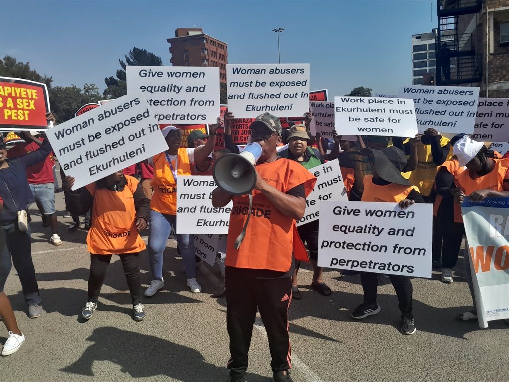 Women demonstrate in Ekurhuleni demanding safety and accountability