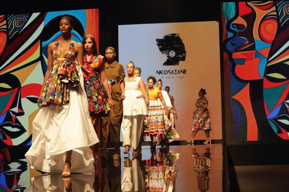 Models on the runway at Durban Fashion Fair