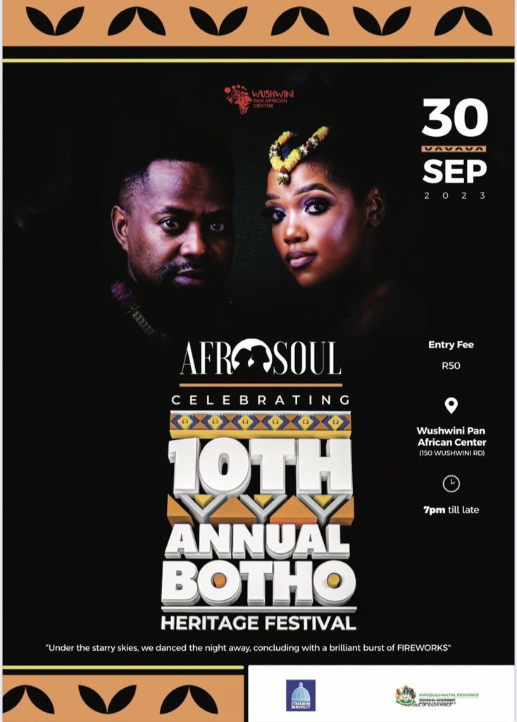 Archive Botho Heritage Festival artwork from Wushwini Pan African Centre