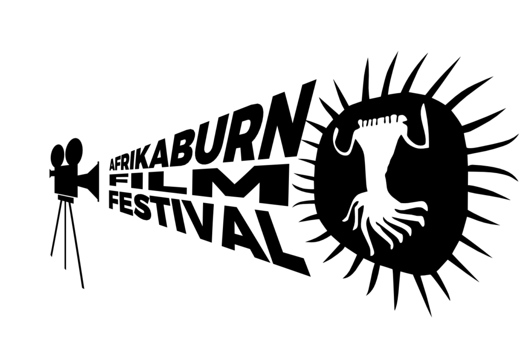 Official promotional graphic for the first AfrikaBurn Film Festival, scheduled at the Labia Theatre in Cape Town in October 2026