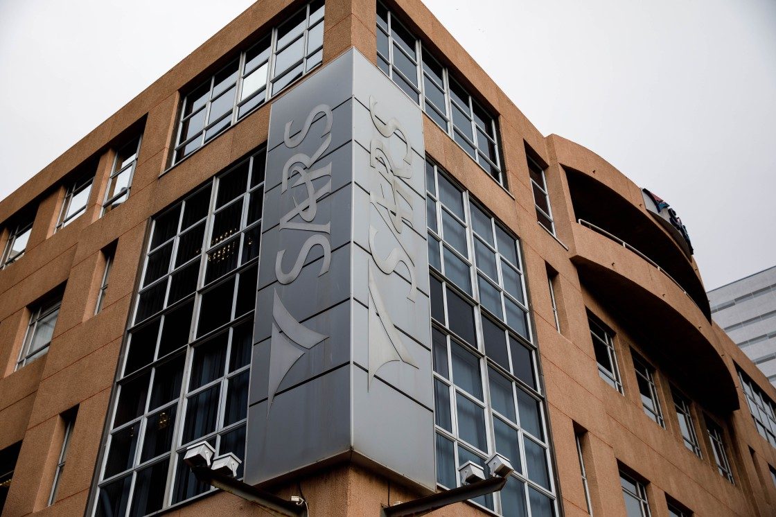 Actual South African Revenue Service building showing the SARS institutional signage