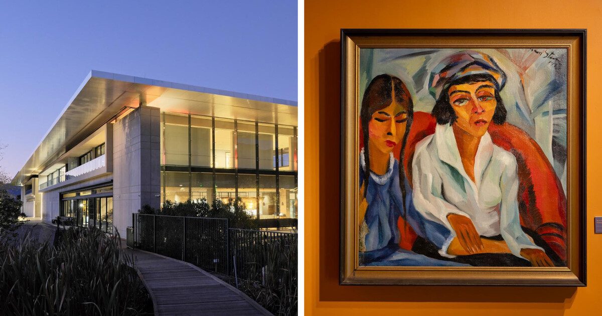 An Irma Stern painting displayed at Norval Foundation