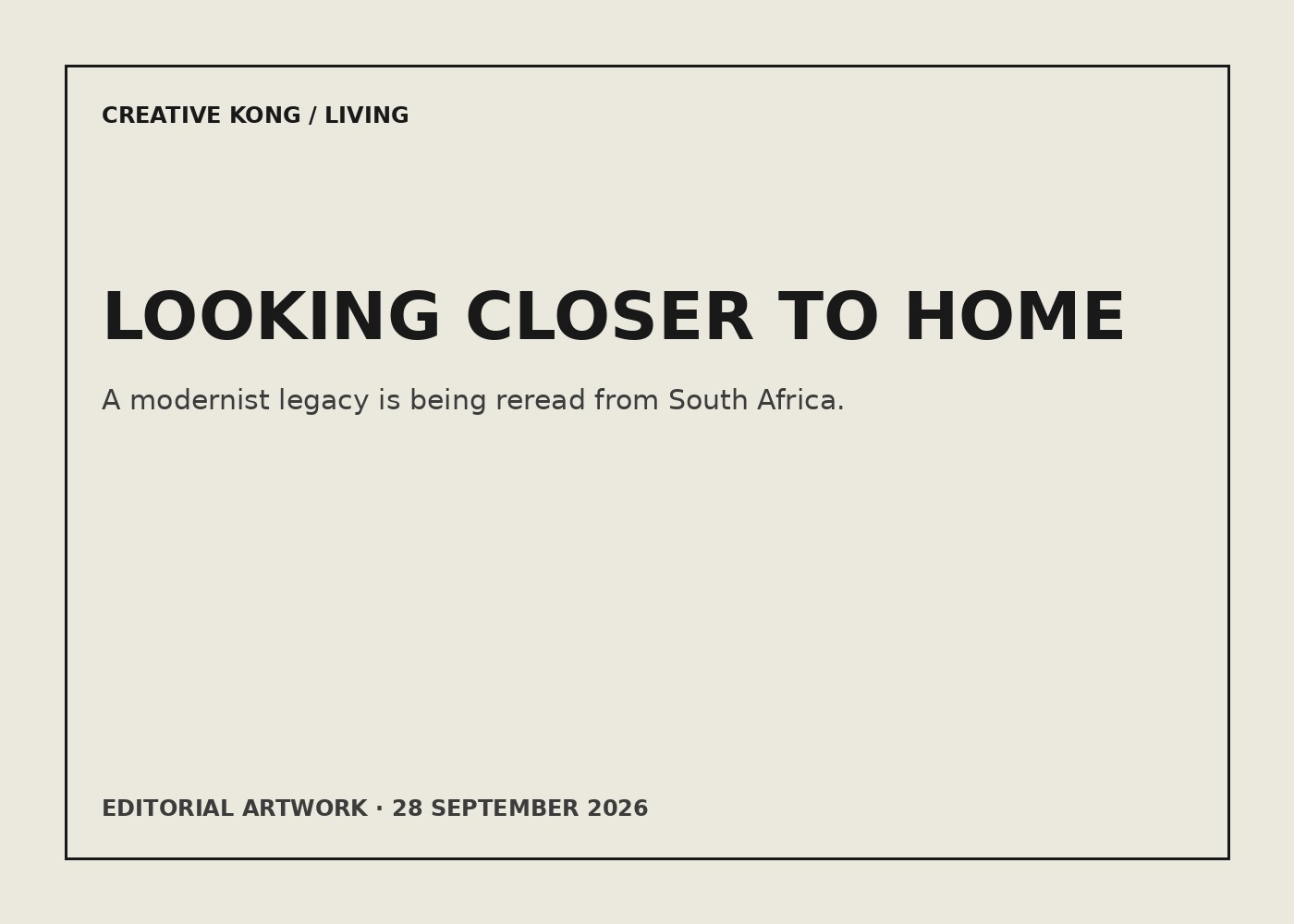 CREATIVE KONG editorial artwork for Irma Stern Is Being Looked at Closer to Home