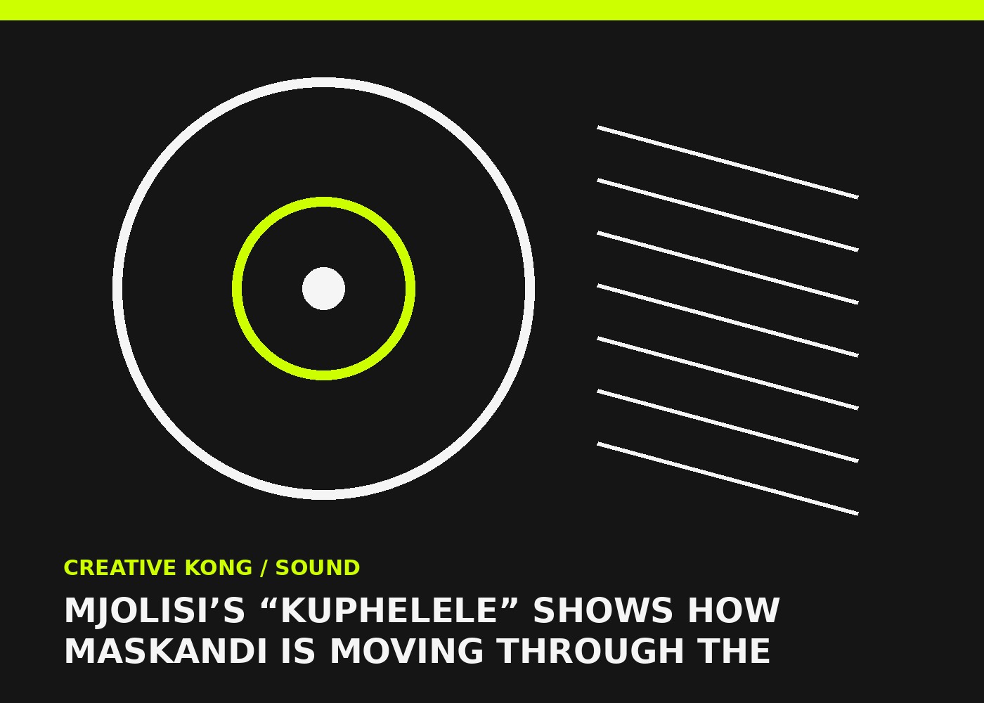 CREATIVE KONG editorial artwork for Mjolisi’s “Kuphelele” Shows How Maskandi Is Moving Through the Streaming Era